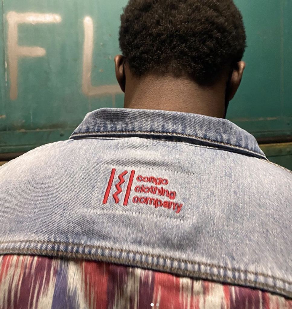 Panzi's brand partner, the Congo Clothing Company, donates a percentage of their profits to purchase a sewing machine for survivors of sexual violence. This is one of their designer jean jackets.
