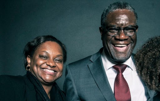 Mrs. Nita Evele and Dr. Denis Mukwege
